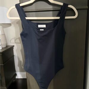 Babaton Black Sleeveless Bodysuit